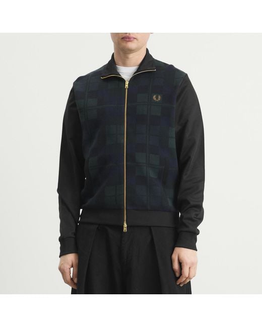 Fred Perry Black Watch Tartan Track Jacket for men