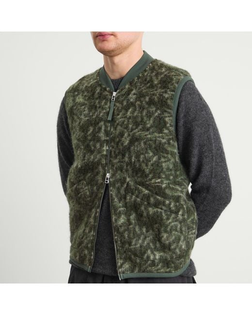 Universal Works Green End. X Snug Gilet for men