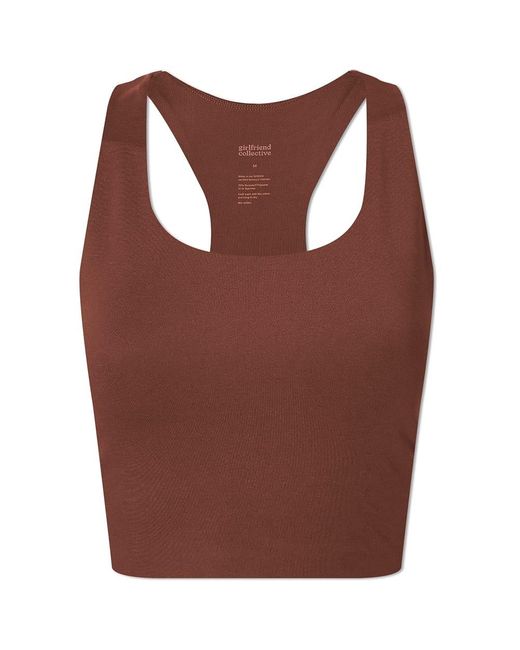 GIRLFRIEND COLLECTIVE Brown Paloma Bralet Top