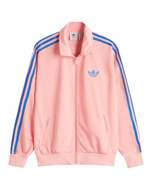 Adidas Pink Adicolor Classic Firebird Loose Track Top