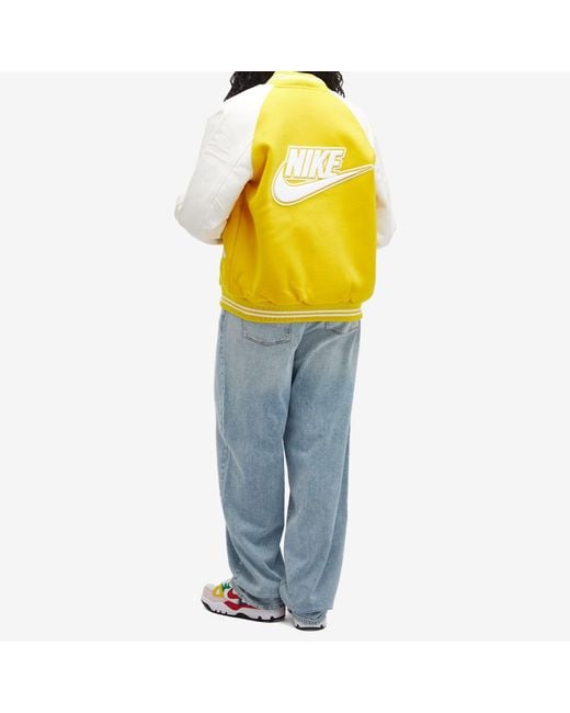 Nike Yellow X Nigo Varsity Jacket