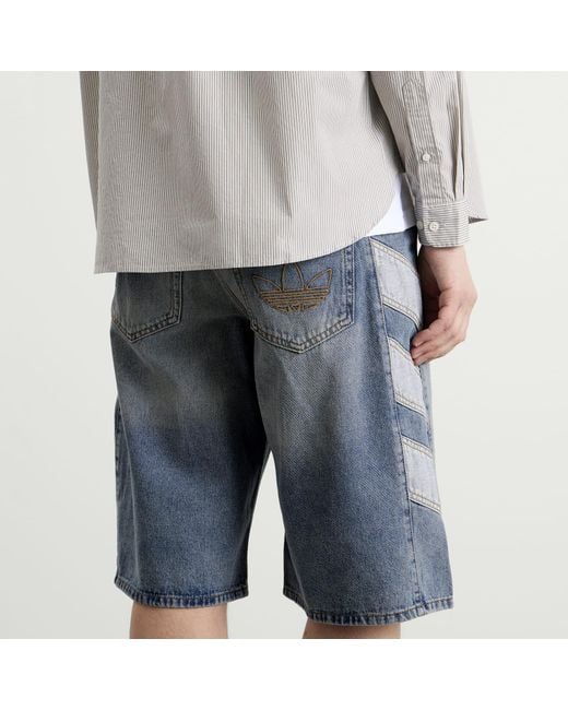 Adidas Blue Denim Short for men