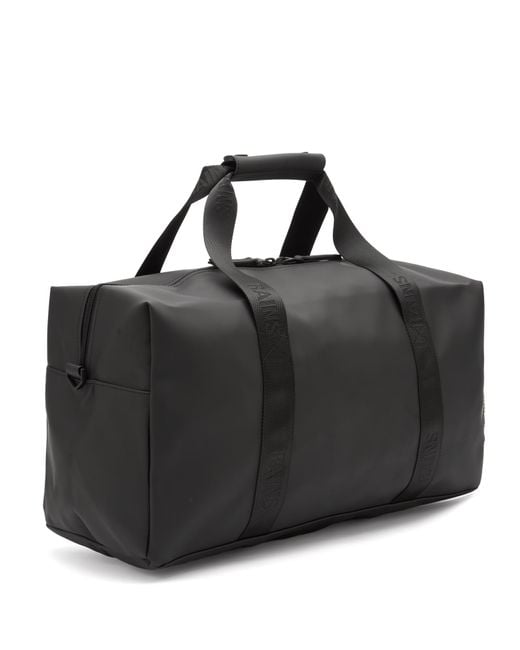 Rains Black Trail Gym Bag for men