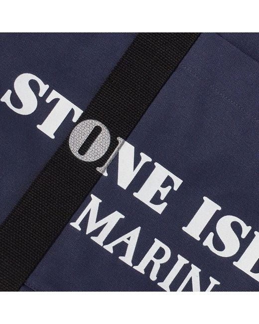 Stone Island Blue Marina Tote Bag for men