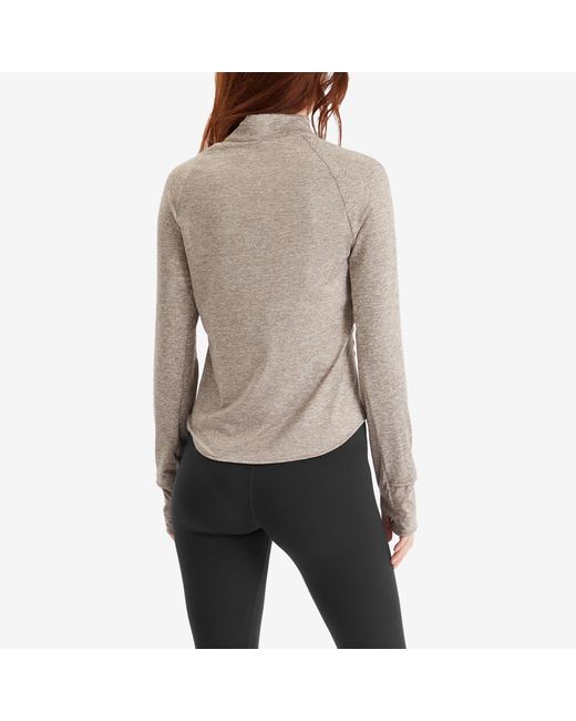Nike Gray Swift Dri-Fit Uv Half-Zip T-Shirt
