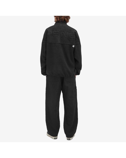 Aape By A Bathing Ape Black Aape Now Moc Neck Polar Fleece for men