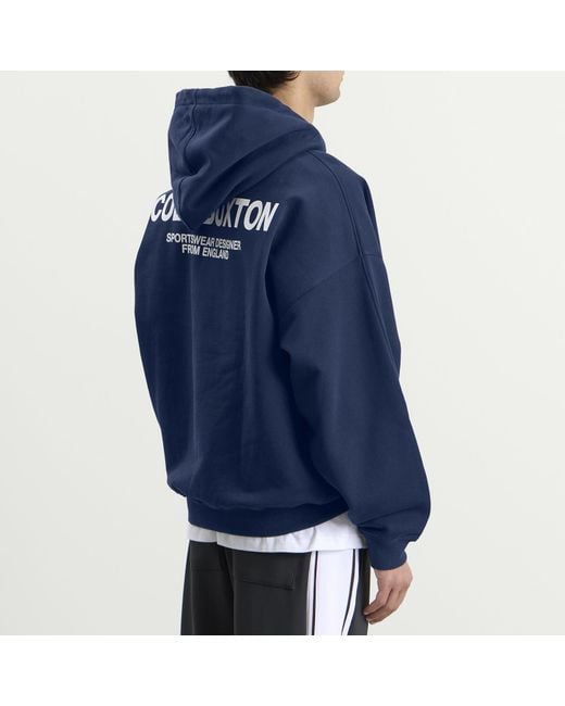 Cole Buxton Blue Cb Sportswear Hoodie for men