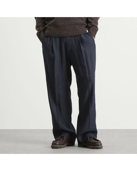 NN07 Blue Kay Pleated Trousers for men