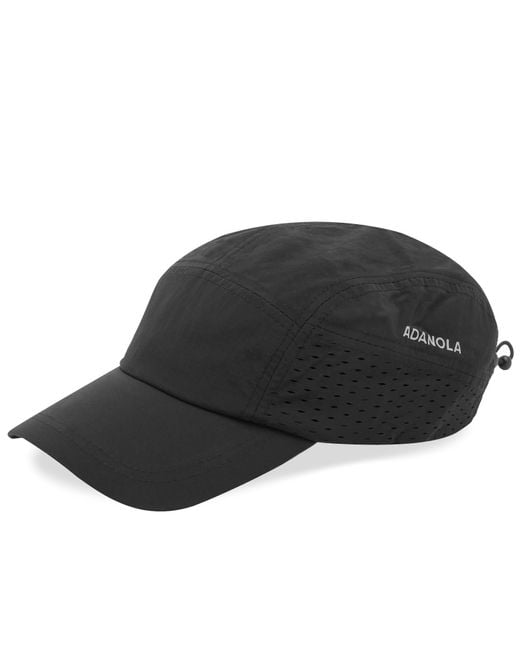 ADANOLA Black Nylon Toggle Running Cap