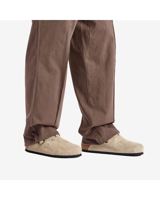 Birkenstock Brown Boston Shearling Clog for men