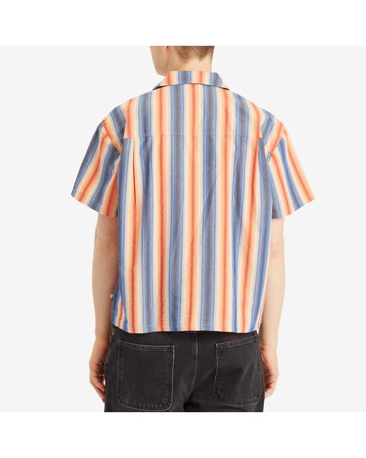Honor The Gift Blue Auto Shop Camp Shirt for men