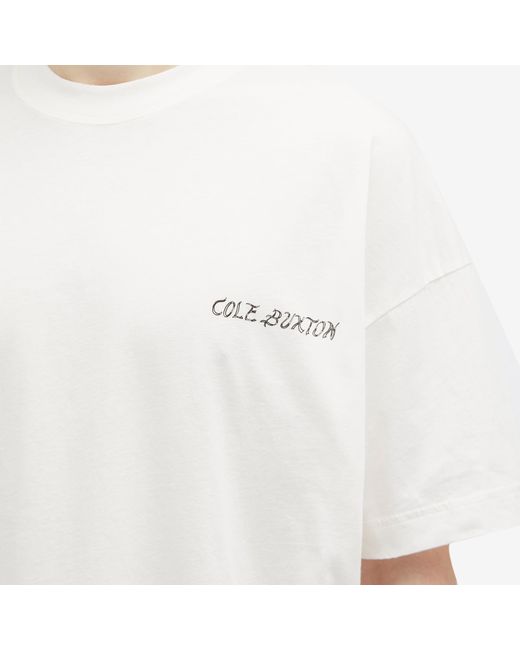 Cole Buxton White Flame T-Shirt for men