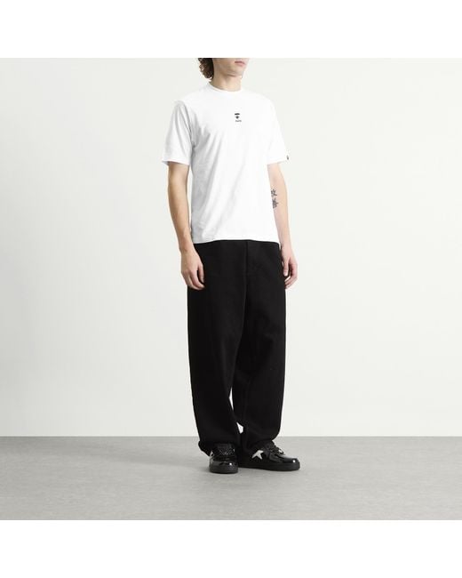 A Bathing Ape White Ape Face Shrunk T-Shirt for men