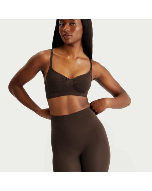 Skims Black Seamless Sculpt Bralette