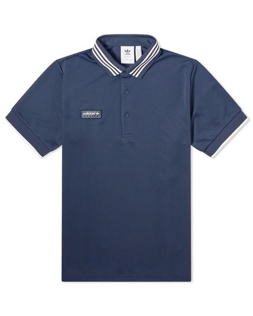 Adidas Originals Blue Adidas Spzl Polo Shirt for men