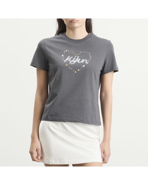Kijun Gray Pebble Heart T-Shirt