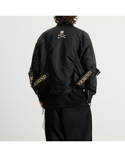 MASTERMIND WORLD Black Bontage Ma-1 for men