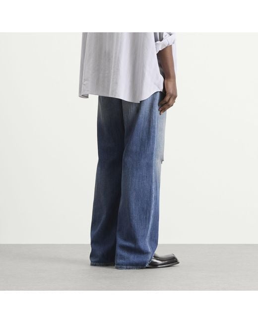 Acne Blue 2021 Trafalgar Wide Leg Jeans for men