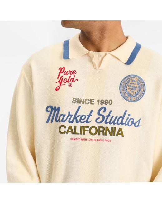 Market Natural Pure Collared Sweater for men