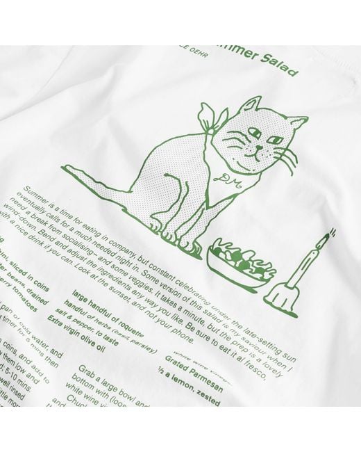 Damson Madder White Presented By End. Solo Salad Graphic T-Shirt