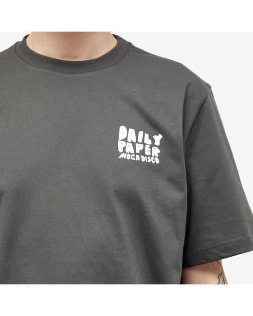 Daily Paper Gray Hailm Moga Disco T-Shirt for men