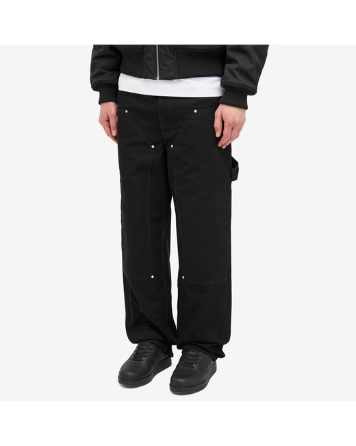 Givenchy Black Studded Carpenter Pants for men