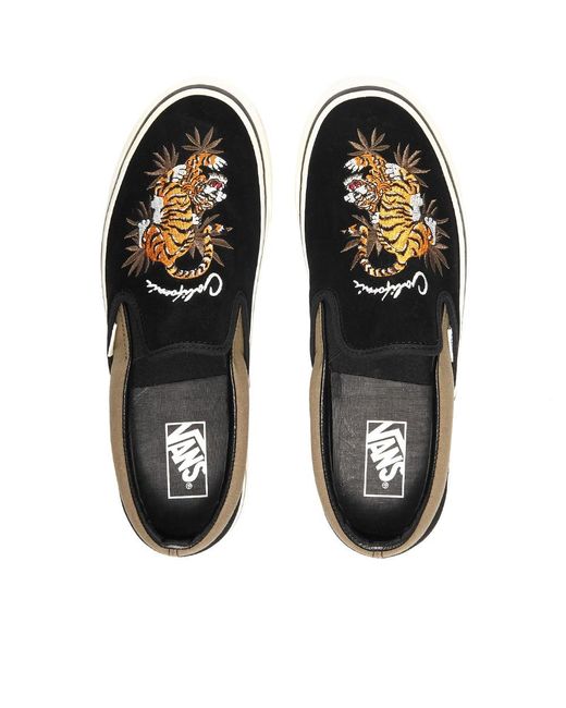 Vans Ua Classic Slip On 98 Dx Og Tiger in Black | Lyst