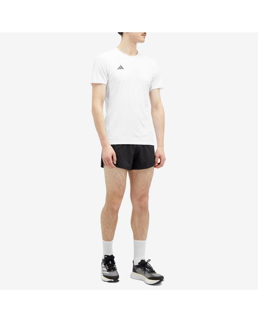 Adidas White Adidas Adizero Running T-Shirt for men