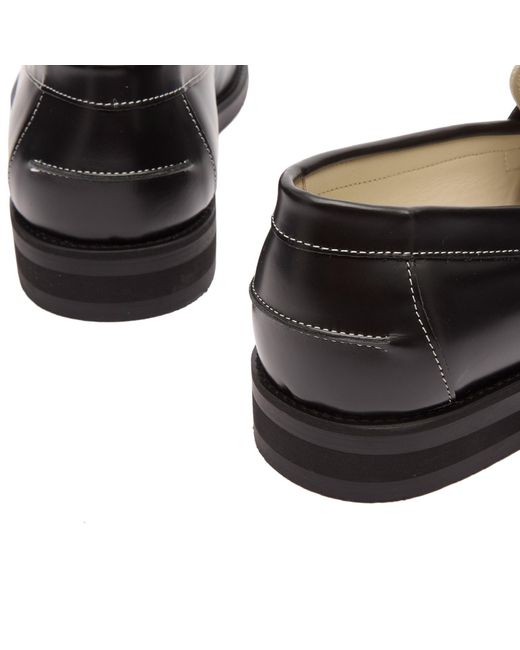 Duke & Dexter Black Wilde Dollar Bills Penny Loafer for men