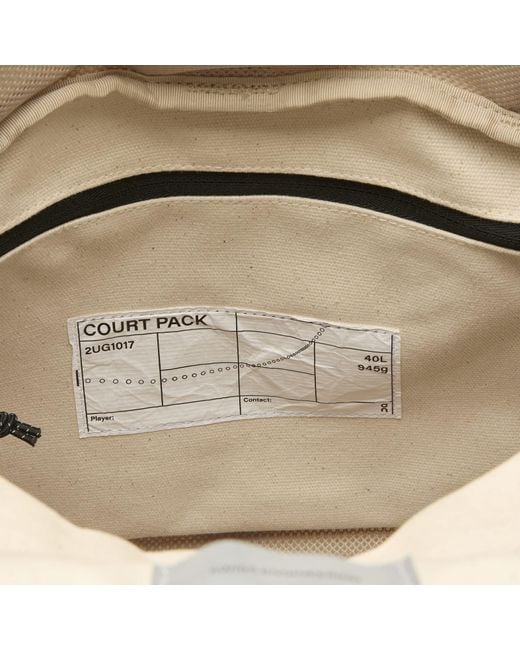 On Shoes Natural Court Pack 40L