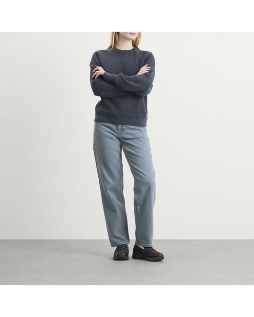 Dime Blue Relaxed Denim Pants