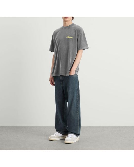 Represent Gray Script Logo T-Shirt for men