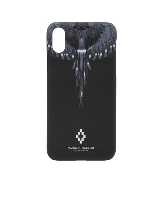 Marcelo Burlon Black Wings Iphone X Case for men