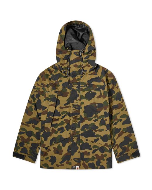 A Bathing Ape Green 1St Camo Snowboard Jacket M for men
