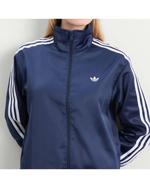 Adidas Blue Firebird Satin Lace Track Top