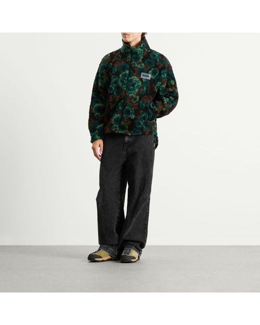 Napapijri Green X Martine Rose Jacquard Fleece Jacket for men