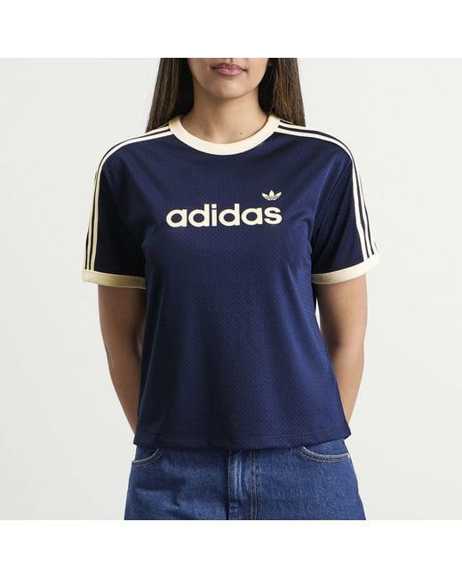 Adidas Blue Mesh T-Shirt
