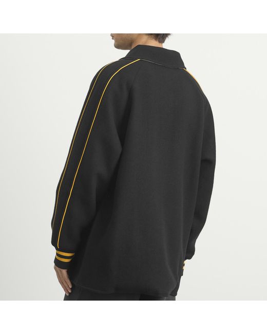 Bode Black Monogram Snap Reversible Jacket for men