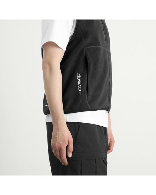 Nike Black Acg Wolf Tree Full Zip Vest for men