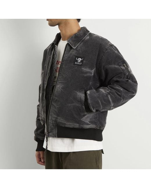 Heresy Black Ooser Bomber for men