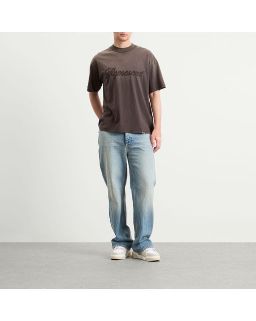 Represent Brown Rep Reverse Applique T-Shirt for men
