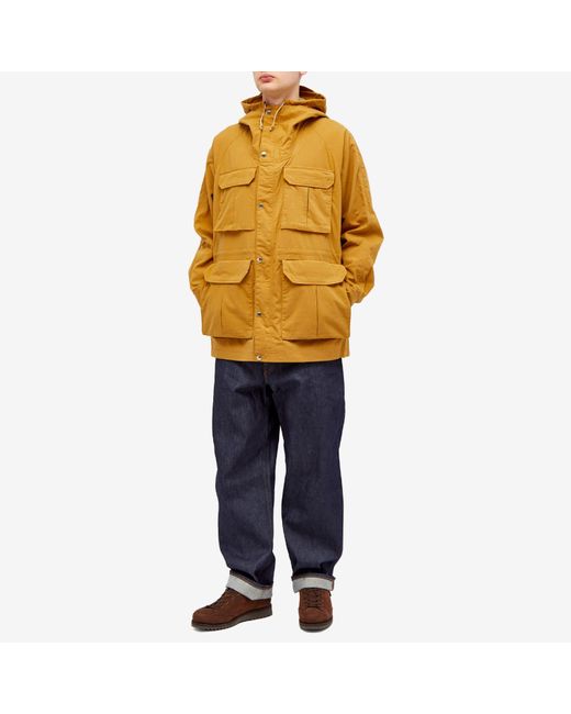 Beams Plus Yellow Nylon Mountain Parka Jacket for men