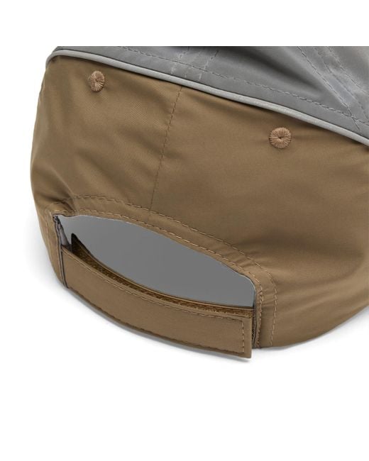 Balenciaga Brown Logo Reflective Cap for men
