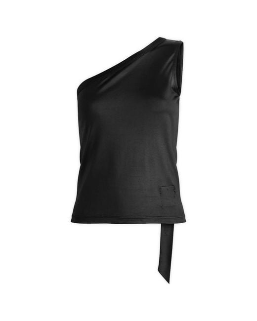 Rick Owens Black Sleeveless Coated Ziggy T-Shirt