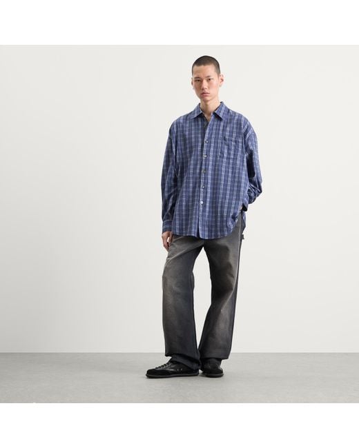 Our Legacy Blue Borrowed Shirt for men