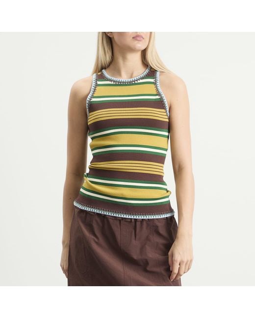 ALÉMAIS Yellow Clover Knit Top