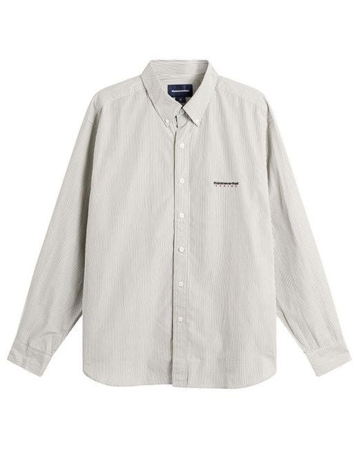 Thisisneverthat White Dsn Striped Shirt for men