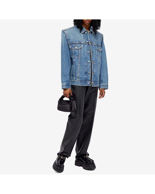 Alexander wang top oversized denim jacket
