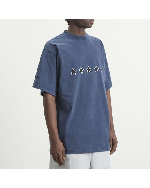 Balenciaga Blue Top Rating Printed T-Shirt for men