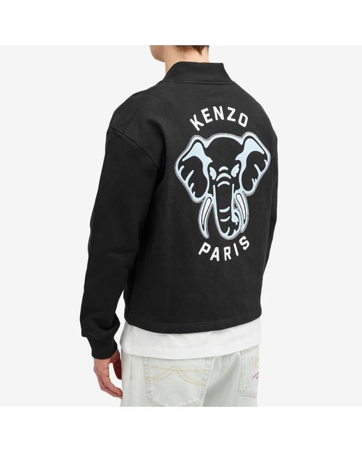 KENZO Black Elephant Cardigan for men